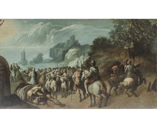 The Beheading of Goliath - Italian School 17th Century - oil on canvas