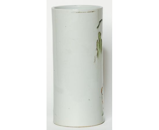 Chinese painted ceramic vase - China - Qing Dynasty (Manchu China) (1692-1911)