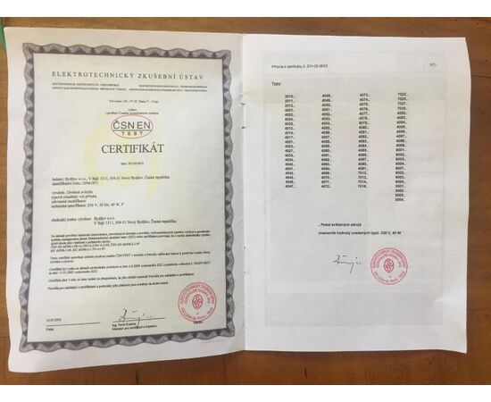 Bohemian chandelier, dimensions 160x160 cm, with documentation