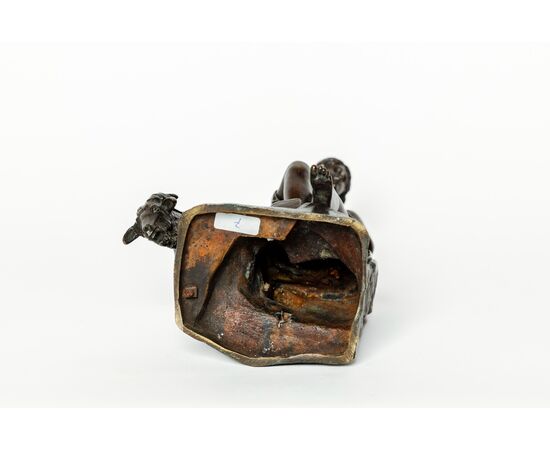 Dal modello di Pierre Juli (1731-1804)La ninfa Amaltea e la capra - Francia XIX secolo - Dal modello di Pierre Julien (1731-1804)-