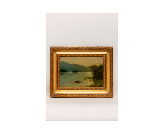 Early 20th-century triptych of English landscapes - Oil on cardboard - With initials on the back - 1912