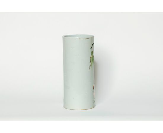 Chinese painted ceramic vase - China - Qing Dynasty (Manchu China) (1692-1911)