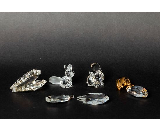 Group of 18 various Swarovski items - 1980s - Crystal and metal