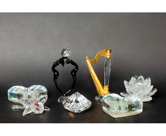 Group of 18 various Swarovski items - 1980s - Crystal and metal