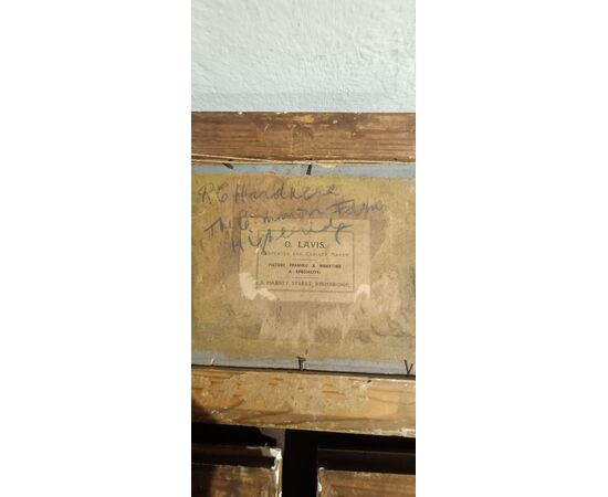 Early 20th-century triptych of English landscapes - Oil on cardboard - With initials on the back - 1912