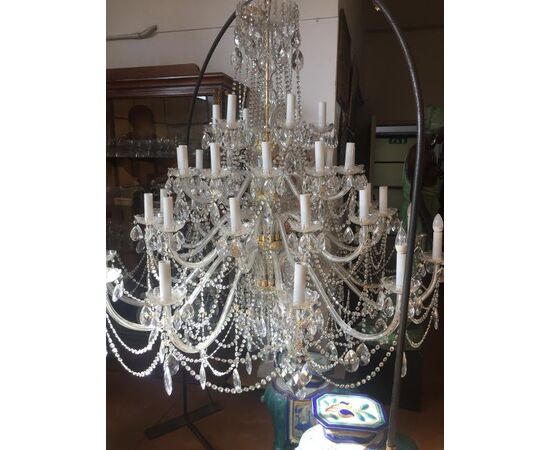 Bohemian chandelier, dimensions 160x160 cm, with documentation