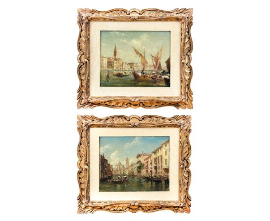Pair of Venetian Views