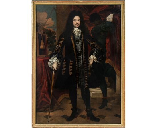 Giovanni Bernardo Carbone (Genoa 1614 – Genoa 1683) - Portrait of a gentleman.