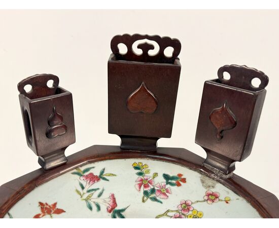 Mahogany smoking gueridon, China, second half of the 19th century