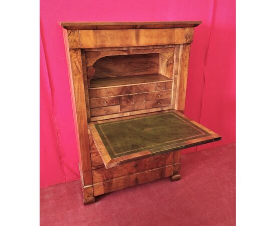 Walnut secretaire restored