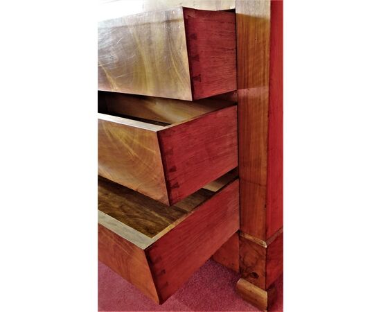 Walnut secretaire restored