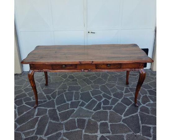 Tavolo direttorio del 700 in noce Venezia