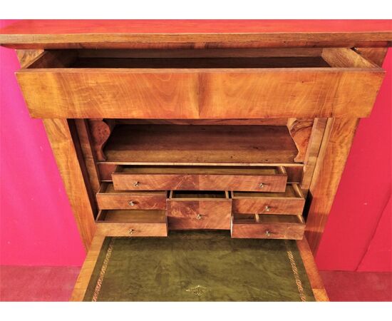 Walnut secretaire restored