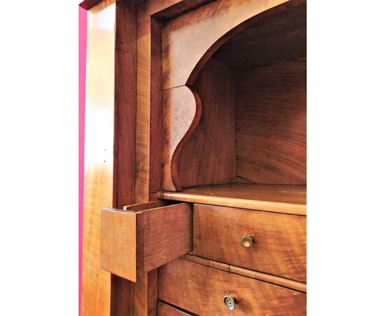 Walnut secretaire restored