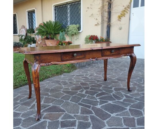 Tavolo direttorio del 700 in noce Venezia