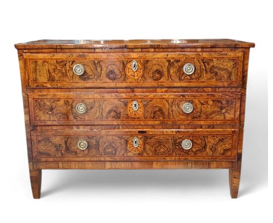 CASSETTONE IN RADICA DI ULIVO - EMILIA - FINE XVIII SEC.