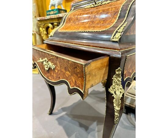 
Bonheur du Jour Napoleone III in palissandro e bois de rose