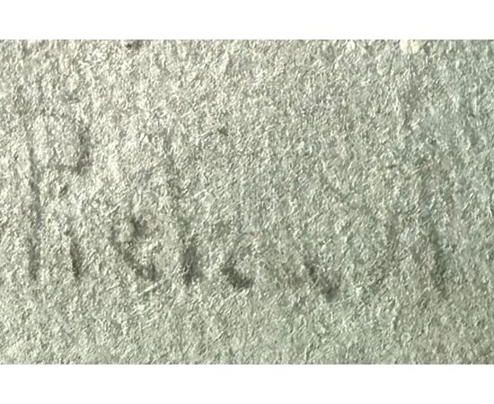 Pencil and white lead drawing on paper depicting a neoclassical figure. Arturo Pietra. Bologna.