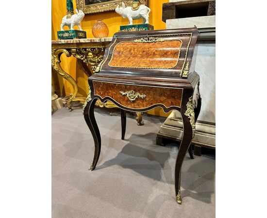 
Bonheur du Jour Napoleone III in palissandro e bois de rose