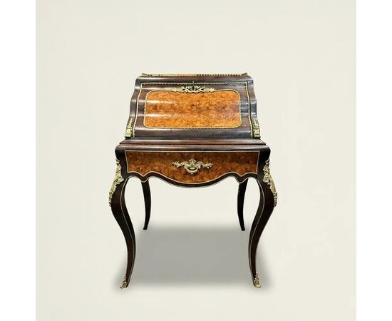 
Bonheur du Jour Napoleone III in palissandro e bois de rose