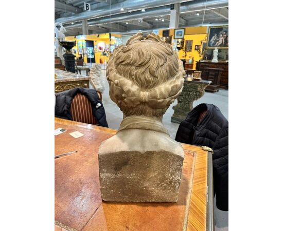 
Busto in Marmo Bianco di Napoleone – XIX Secolo