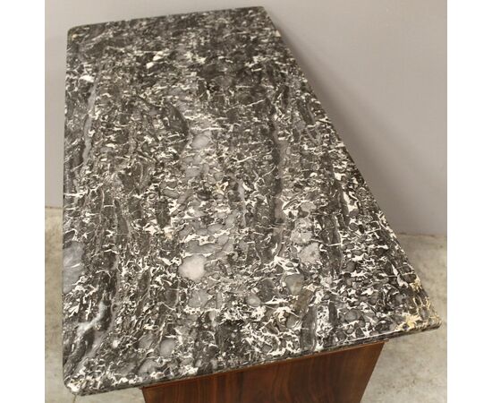 Antico cassettone comò cappuccino Luigi Filippo in noce - epoca '800