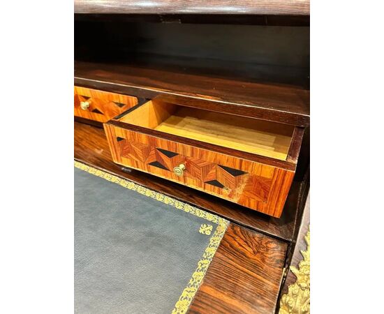 
Bonheur du Jour Napoleone III in palissandro e bois de rose