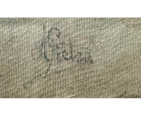 Pencil and white lead drawing on paper with a neoclassical subject. Arturo Pietra. Bologna.