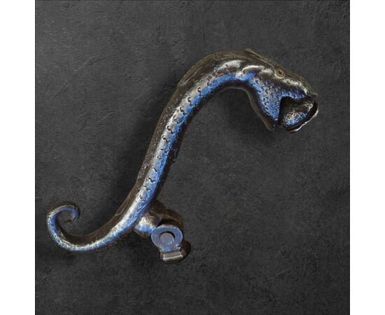 Splendid dragon-shaped door knocker Italy 17th century