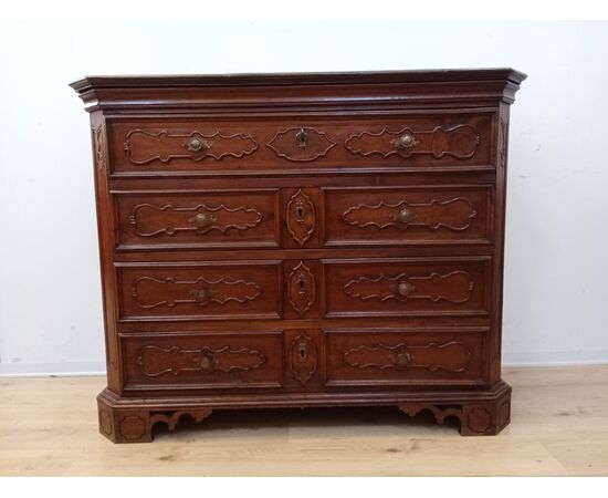 Canterano noce epoca XVIII sec -'700 - lombardo comò-cassettone