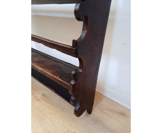 Piattaia in abete - rustica - fine '800 - scaffalatura mensola