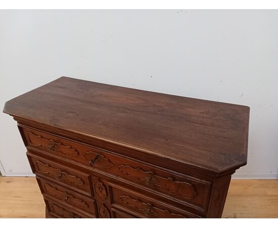 Canterano noce epoca XVIII sec -'700 - lombardo comò-cassettone