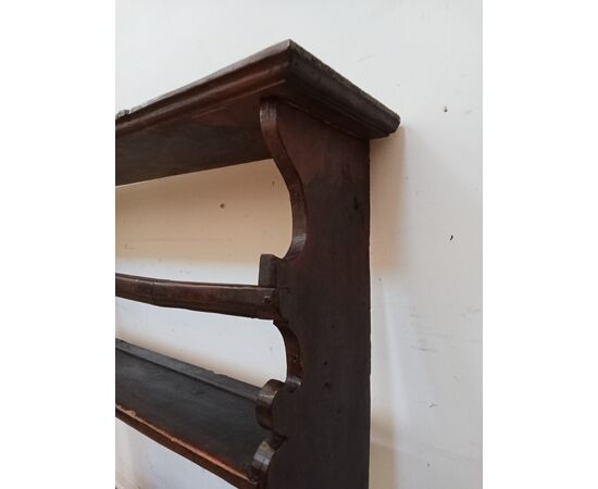 Piattaia in abete - rustica - fine '800 - scaffalatura mensola