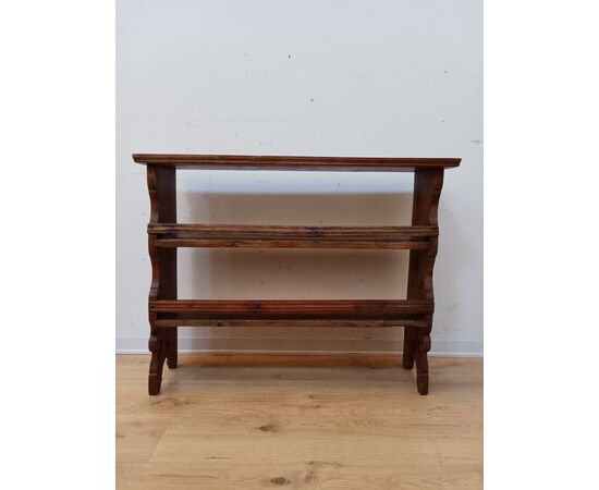 Piccola piattaia da appoggio/muro in abete - fine '800