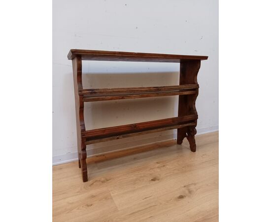 Piccola piattaia da appoggio/muro in abete - fine '800