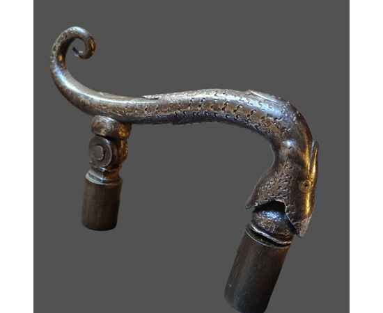 Splendid dragon-shaped door knocker Italy 17th century