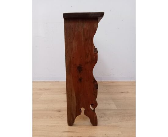 Piccola piattaia da appoggio/muro in abete - fine '800