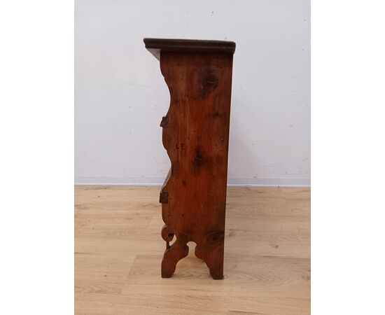 Piccola piattaia da appoggio/muro in abete - fine '800