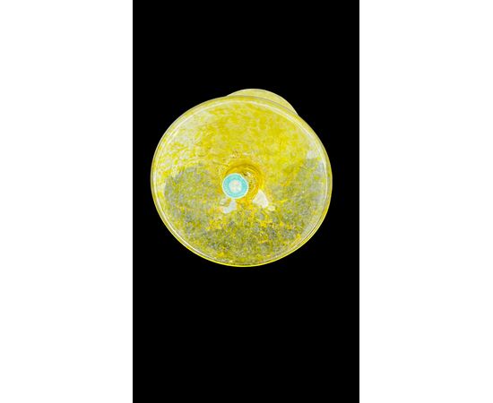 Vaso versatoio in vetro con presa a forma di drago. Salviati.Murano.