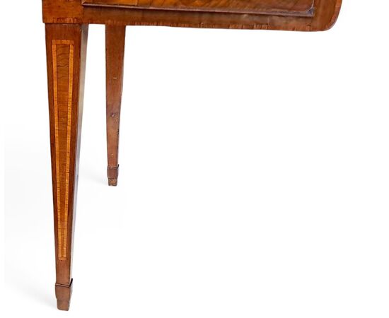 SCRIVANIA LASTRONATA IN NOCE - LOMBARDIA - LUIGI XVI