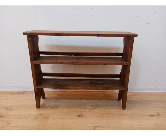 Piccola piattaia da appoggio/muro in abete - fine '800