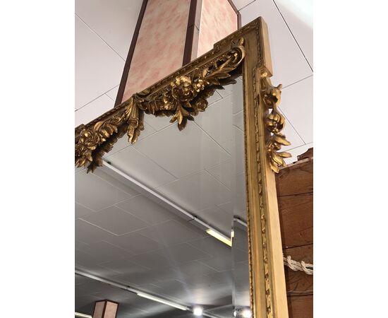 Consolle con specchiera dorata Stile Luigi XVI