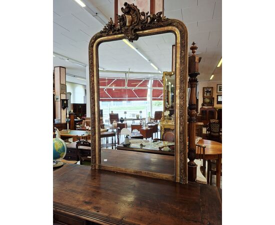 Gilded wooden mirror