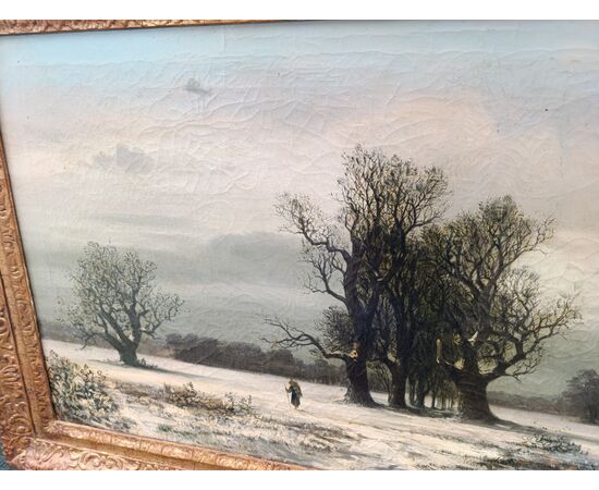 19th century winter landscape