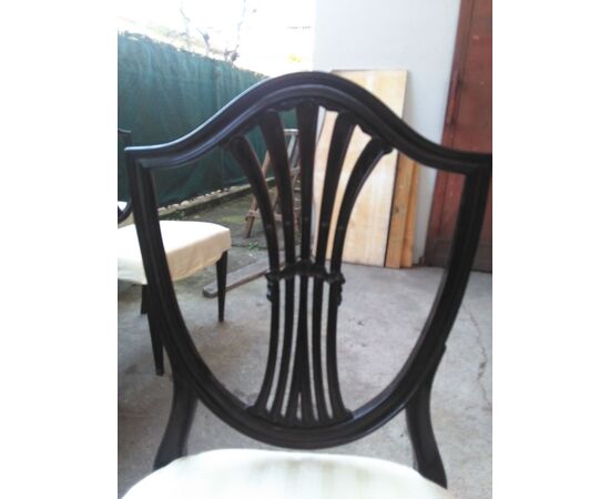 GRUPPO DI 7 SEDIE INGLESI.