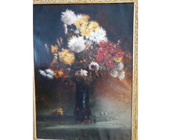 Painting with flowers