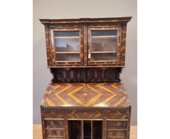 Raro scrittoio con alzata Luigi XIV