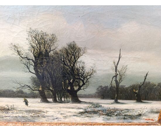 19th century winter landscape