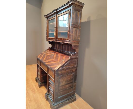 Raro scrittoio con alzata Luigi XIV