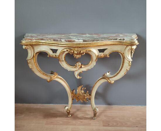 Lacquered console table